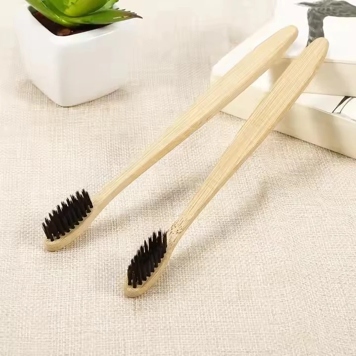 Flat Handle Bamboo Toothbrush