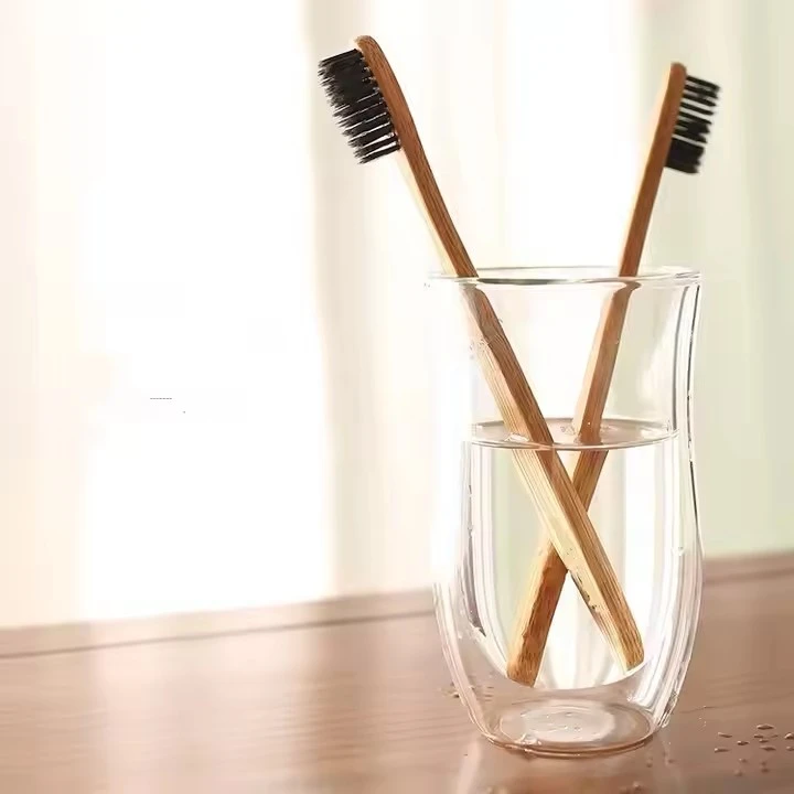Flat Handle Bamboo Toothbrush