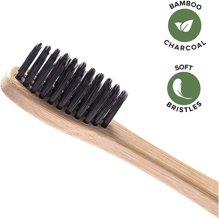 Flat Handle Bamboo Toothbrush