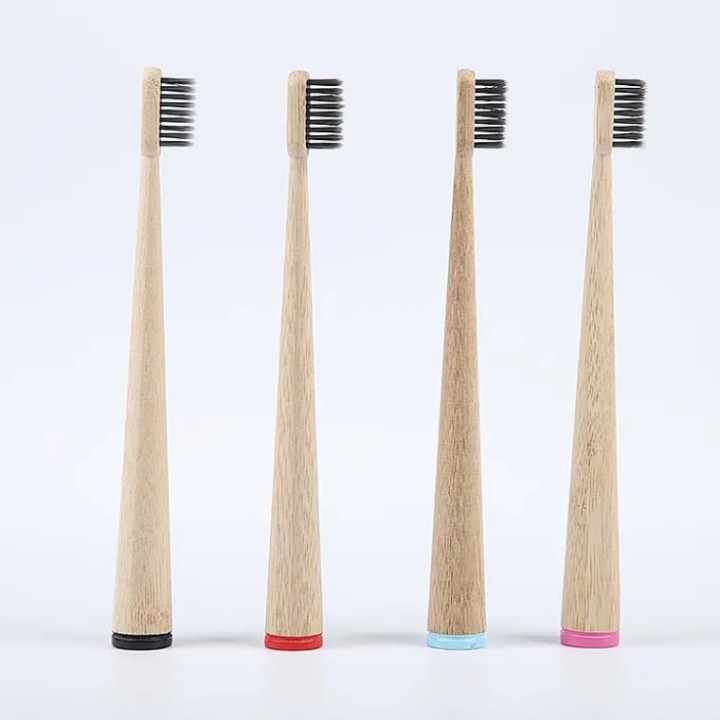Bamboo Toothbrush Cone Shape