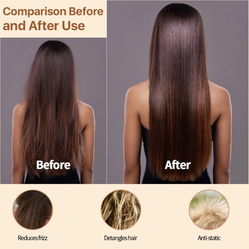 Round Bamboo Hair Brush