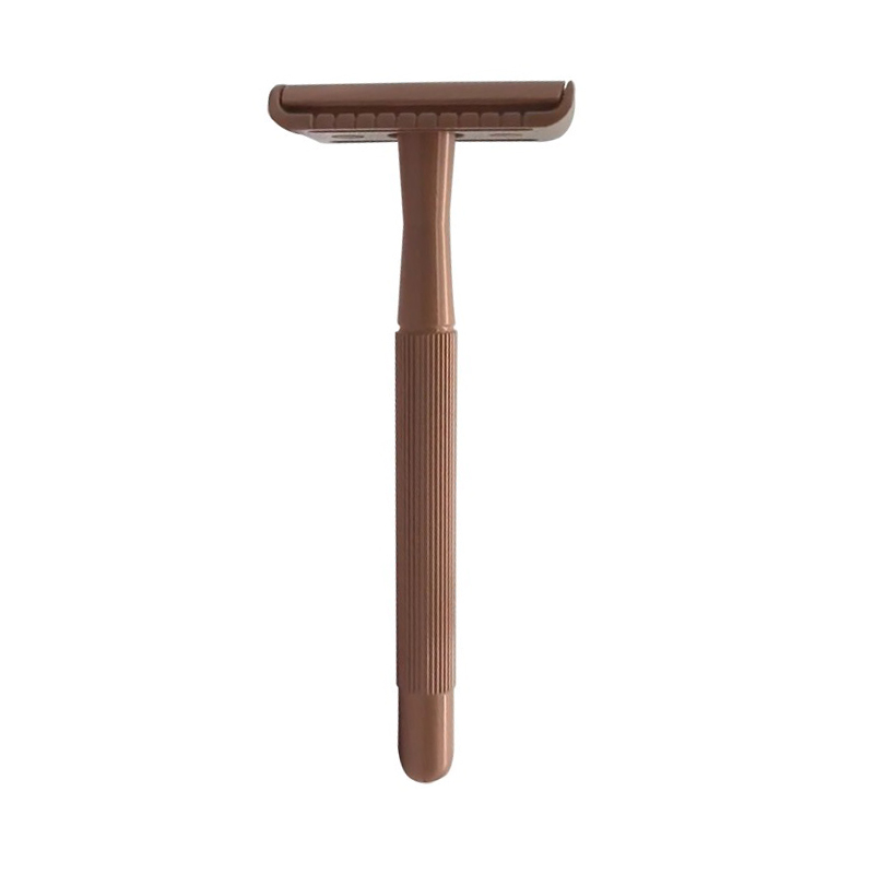 Razor de seguridad de doble borde rosa